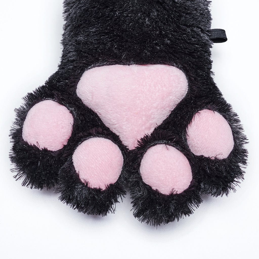 PUNK RAVE Women's Punk Bear's-paws Fluffy Gloves