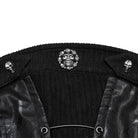 PUNK RAVE Women's Punk Buckle Strap Lace-up Overbust Corset