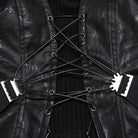 PUNK RAVE Women's Punk Buckle Strap Lace-up Overbust Corset