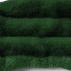 PUNK RAVE Women's Punk Buckle-up Strap Stand Collar Faux Fur Short Cape Green