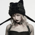 PUNK RAVE Women's Punk Cat Ear Furry Hat
