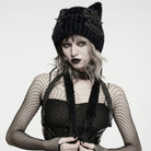 PUNK RAVE Women's Punk Cat Ear Furry Hat