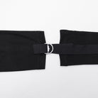 PUNK RAVE Women's Punk Cutout Buckle Strap Hooded Dress