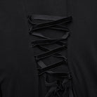 PUNK RAVE Women's Punk Cutout Buckle Strap Hooded Dress