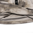 PUNK RAVE Women's Punk Cutout Crossed Tie-dyed Tank Top with Hood