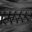 PUNK RAVE Women's Punk Cutout Lace-Up Buckle Tank Top