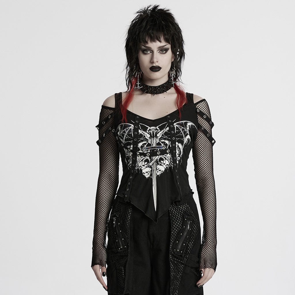 Rock Ropa Gotica Barata Camisetas Góticas Decadentes De La Roca De