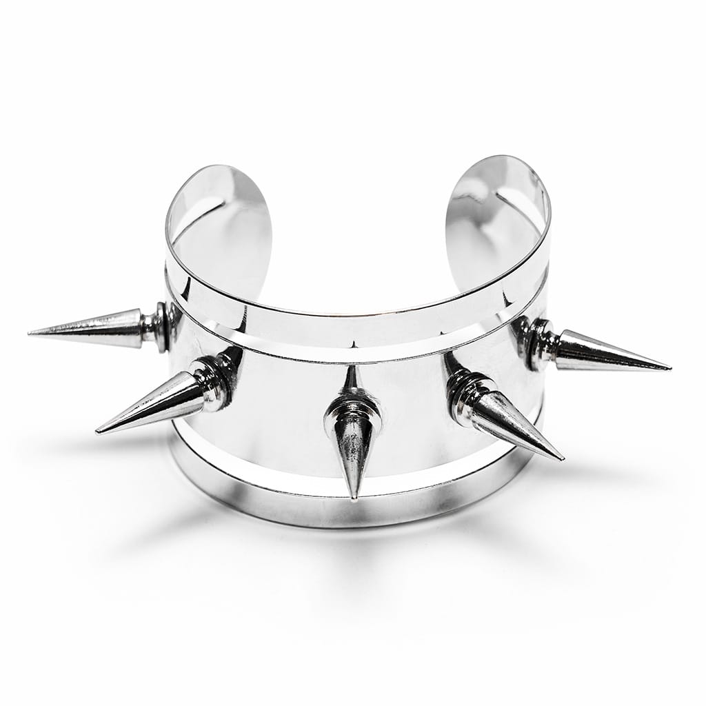 PUNK RAVE Women's Punk Cutout Spiked Arm Cuff