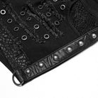 PUNK RAVE Women's Punk Distressed Mesh Splice Short