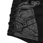 PUNK RAVE Women's Punk Eyelet Mesh Ring Shorts