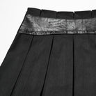 PUNK RAVE Women's Punk Eyelet Pleated Skirt