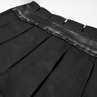 PUNK RAVE Women's Punk Eyelet Pleated Skirt