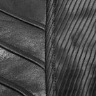 PUNK RAVE Women's Punk Faux Leather Halterneck Front Zipper Overbust Corsets