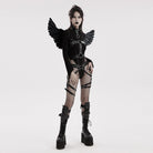 PUNK RAVE Women's Punk Feather Wing Harness