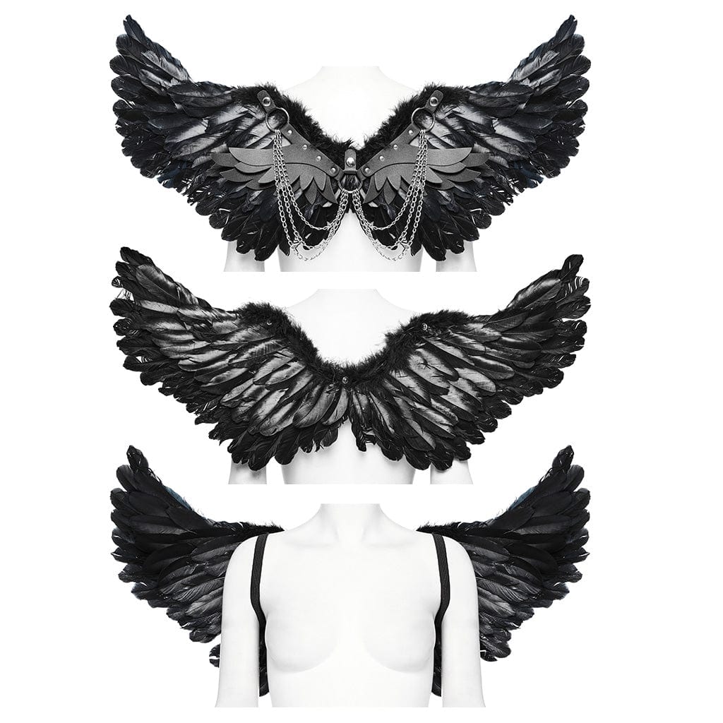 PUNK RAVE Women's Punk Feather Wing Harness