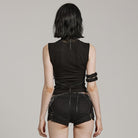 PUNK RAVE Women's Punk Halterneck Chain Stud Body Harness