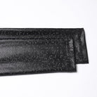 PUNK RAVE Women's Punk Honeycomb Strappy Faux Leather Leggings