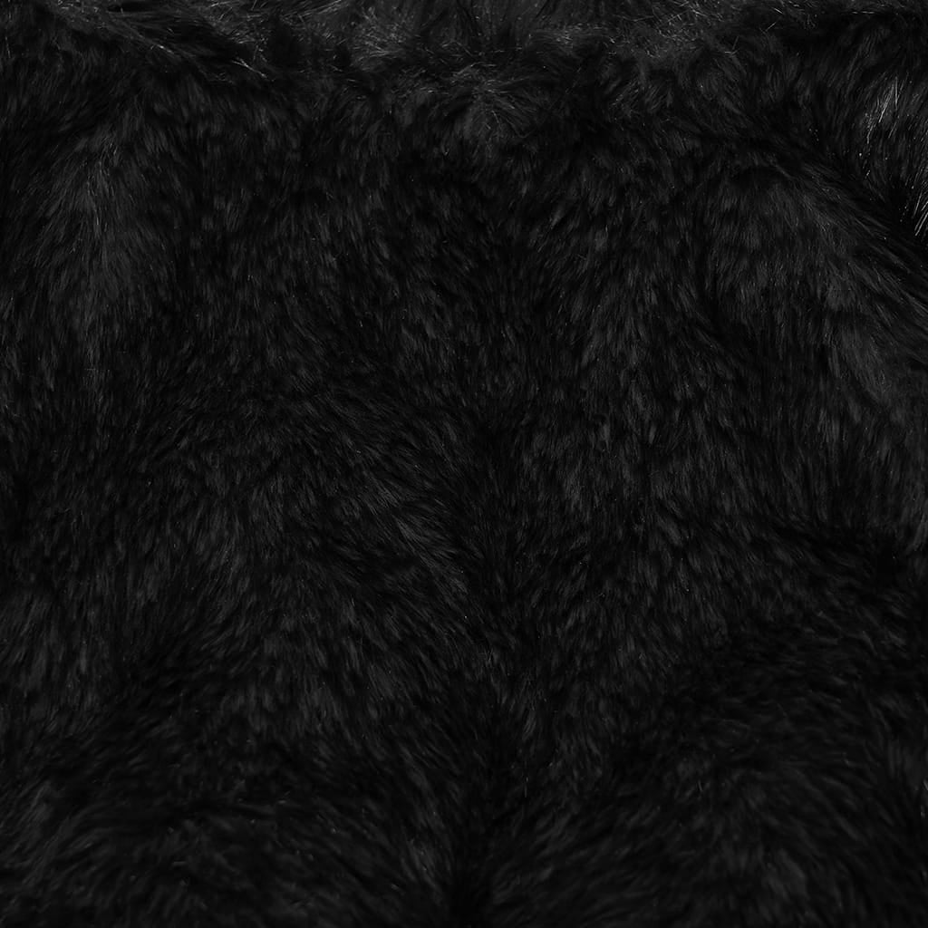 PUNK RAVE Women's Punk Hooded Stand Collar Faux Fur Faux Leather Coat