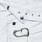 PUNK RAVE Damen Punk Unregelmäßigen Farbverlauf Casual Hosen