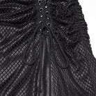 PUNK RAVE Women's Punk Irregular Lace-up Ruched Skirt