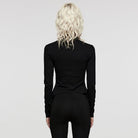 PUNK RAVE Women's Punk Irregular Moon Printed Shirt