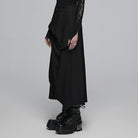 PUNK RAVE Women's Punk Irregular Ruched Skirt