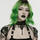 PUNK RAVE Women's Punk Lace Leaf Blade Chained Body Harness