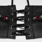PUNK RAVE Women's Punk Lace-up Evil Eye Halter Bustier