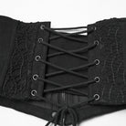 PUNK RAVE Women's Punk Lace-up Rivet Underbust Corset