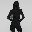 PUNK RAVE Women's Punk Lace-up Rivet Underbust Corset