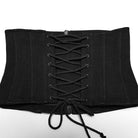 PUNK RAVE Women's Punk Lace-up Zip Underbust Corset Black