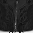 PUNK RAVE Women's Punk Lace-up Zip Underbust Corset Black