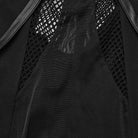 PUNK RAVE Women's Punk Mesh Cutout Lace-Up Leggings