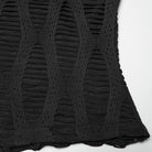 PUNK RAVE Women's Punk Mesh Splice Buckle Strap Top