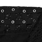 PUNK RAVE Women's Punk Mesh Splice Eyelet Pants