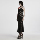 PUNK RAVE Women's Punk Mesh Splice Fishtailed Honeymoon Slip Dress