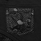 PUNK RAVE Women's Punk Mesh Splice Ripped Straight Pants