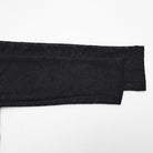 PUNK RAVE Women's Punk Mesh Splice Ruched Off-shoulder Top