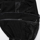 PUNK RAVE Women's Punk Mesh Splice Unedged Detachable Pants