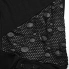 PUNK RAVE Women's Punk Mesh Splice Unedged Hoodies