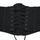PUNK RAVE Women's Punk Mesh Splice Zipper Underbust Corset