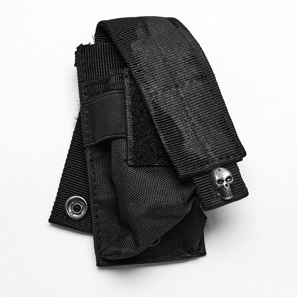 Women's Punk Military Style Skull Harness with Pockets