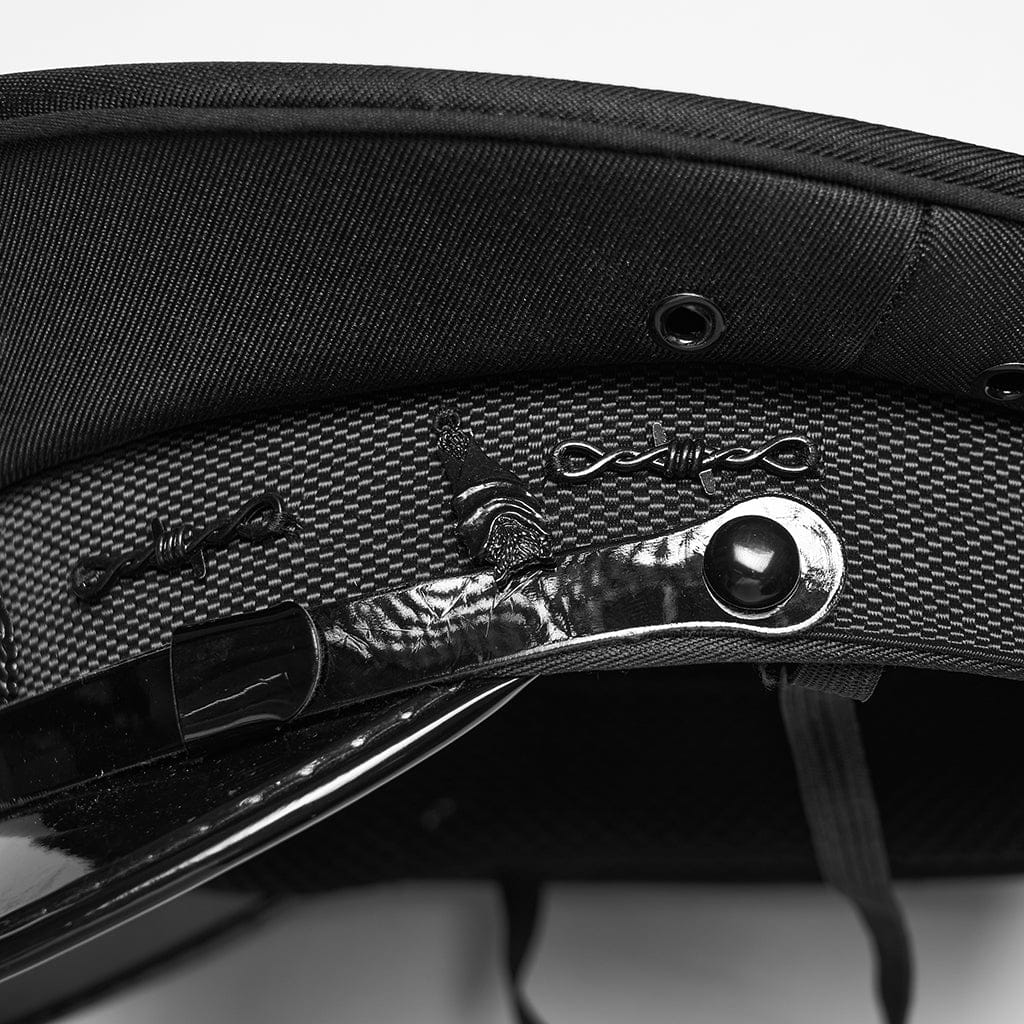 PUNK RAVE Women's Punk Pentacle Military Hat