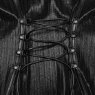 PUNK RAVE Women's Punk Pentacle Side Slit Slip Dress Black