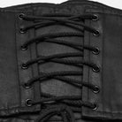 PUNK RAVE Women's Punk Pin Side Zipper Lace-up Underbust Corset