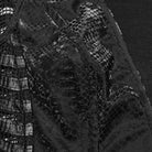 PUNK RAVE Women's Punk Plunging Mesh Splice Dress