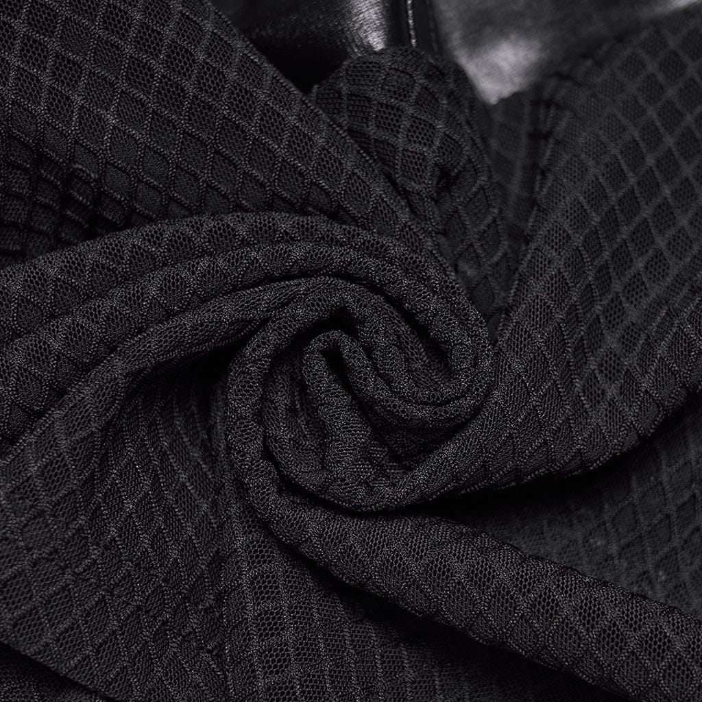 PUNK RAVE Women's Punk Pullover Sheer Hooded Cape