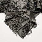 PUNK RAVE Women's Punk Ripped Eyelet Distressed Irregular Slip Dress