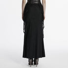 PUNK RAVE Women's Punk Ripped Mesh Splice Fishtail Skirt