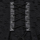 PUNK RAVE Women's Punk Ripped Mesh Splice Fishtailed Dress